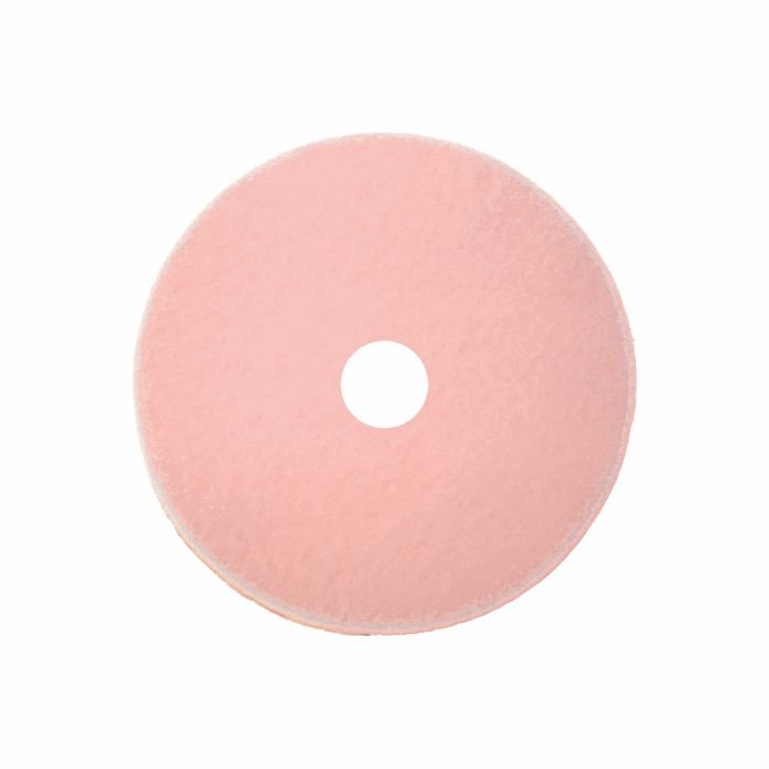 Podložka Arcora Ultra-High-Speed Pad Champagner od společnosti Arcora International GmbH je kulatá, plochá, růžová čisticí podložka s centrálním otvorem a hladkou texturou, která byla vyvinuta pro použití v oblasti péče o podlahy s ultra vysokou rychlostí a je zobrazena na jednoduchém bílém pozadí.