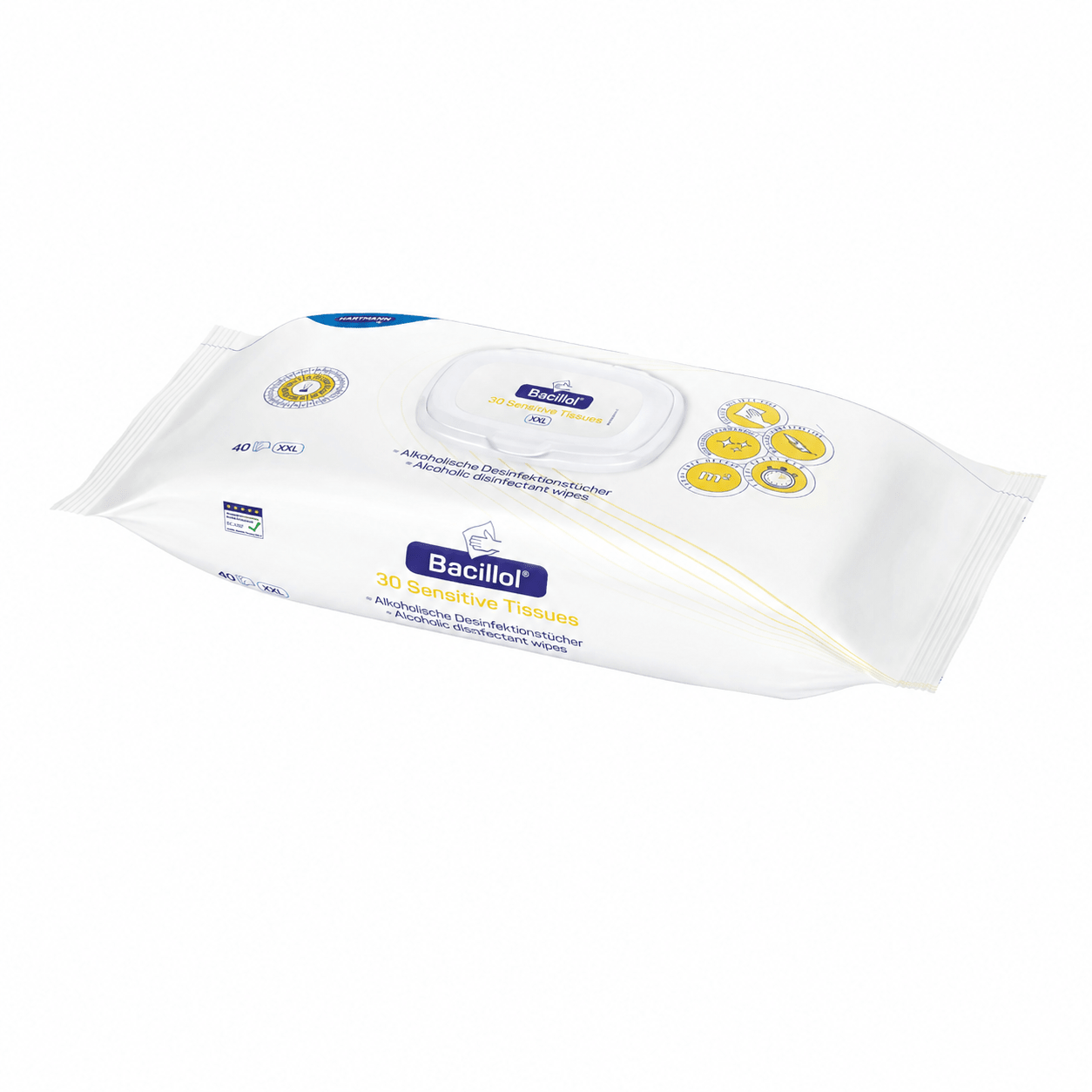 Hartmann Bacillol 30 Sensitive Tissues – dezinfekční ubrousky | balení (40 kusů)