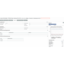 Snímek obrazovky počítačového rozhraní s podrobnými informacemi o produktu pro položku s názvem „SmartStock Calculator: Weclapp kalkulátor minimálních a cílových zásob podle spotřeby“, který zobrazuje různé atributy, ceny a prodejní diagram prostřednictvím cloudového Altruan.