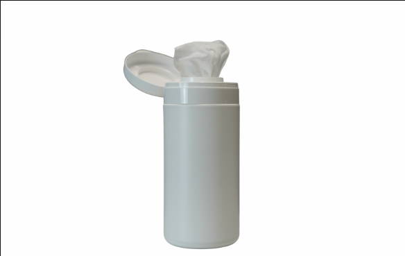 Prázdná dávkovací nádoba včetně víka Altruman®/Altrufect® Wipes, bílá