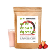Bio veganský proteinový prášek jahodový bez sóji