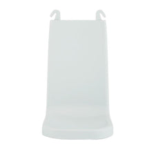 Odkapávací miska IntelliCare od Diversey Deutschland GmbH & Co. OHG má bílý plastový design s hladkým povrchem, mírně nakloněnou zádovou opěrkou a dvěma horními háčky pro bezpečné upevnění, které zajišťují čistotu a bezpečnost v různých prostředích.