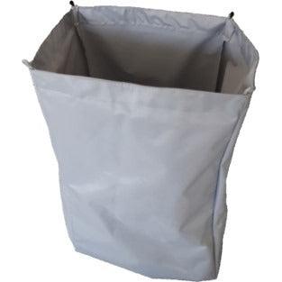 Der Di Protect Wäschebeutel (1 Stk.) von Diversey Deutschland GmbH & Co. OHG ist ein großer grauer Stoff-Wäschebeutel, perfekt zum schmutzige Wäsche sammeln oder zur Verwendung mit dem TASKI Protect Trolley.