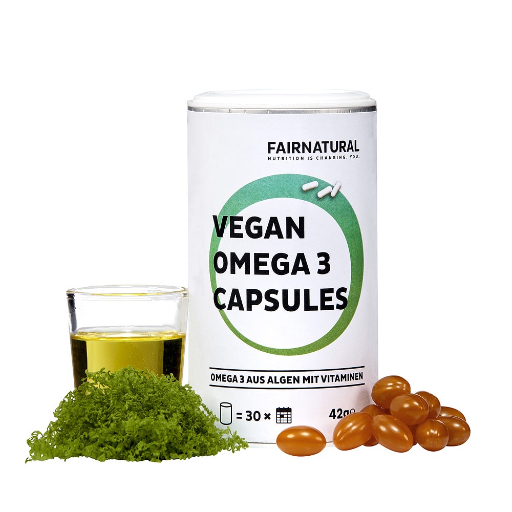 Veganské kapsle Omega 3 vyrobené z řas