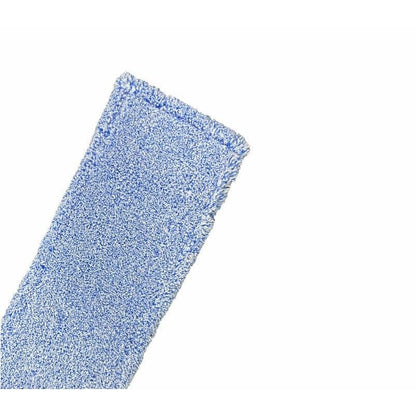 Detailní záběr na Arcora Flachpressmopp Micro Blue 2.0 Db-Fc se speciální polyesterovou taškou (75 kusů, Arcora International GmbH) na bílém pozadí - ideální pro efektivní čištění podlah.