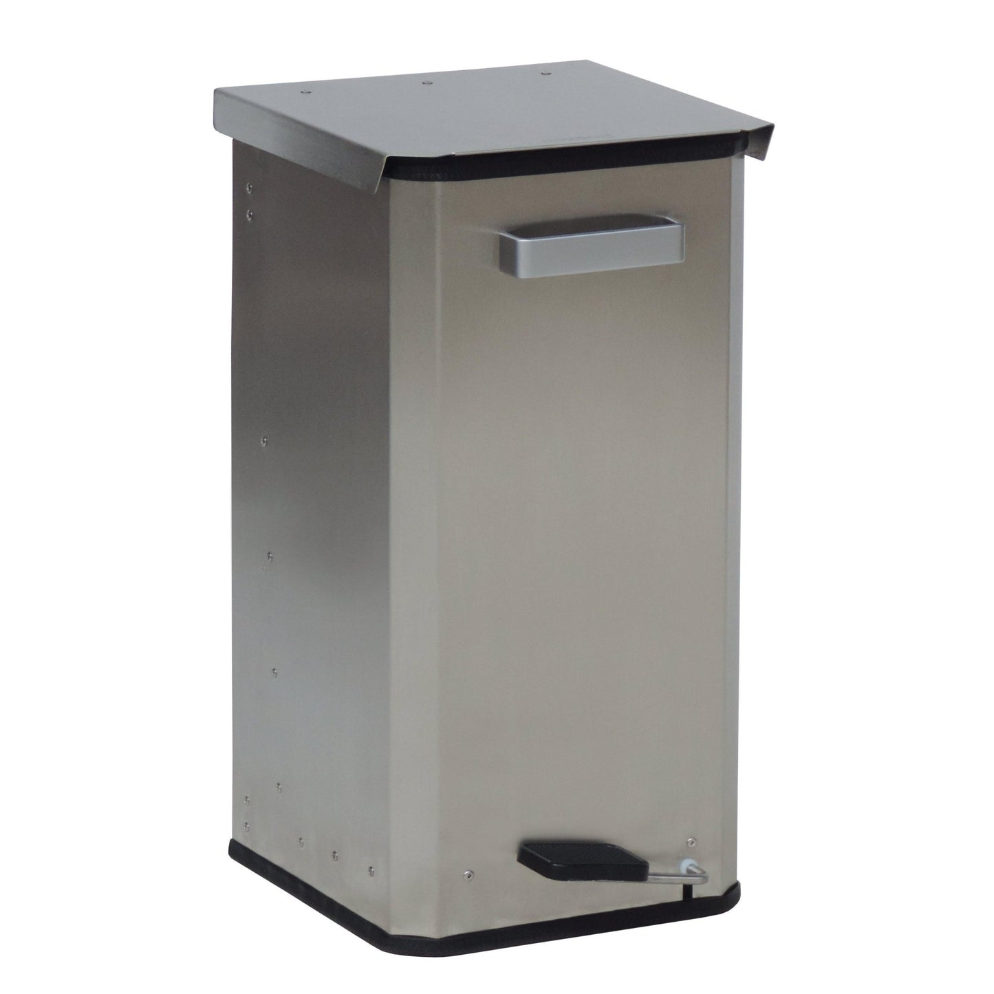 Novocal Uzavřený koš na odpadky z nerezové oceli (40 L) s pedálovým mechanismem je ideální pro moderní domácnosti. Elegantní design s černým pedálem a přední rukojetí se perfektně hodí do jakéhokoli prostředí. Balení: 1 kus.