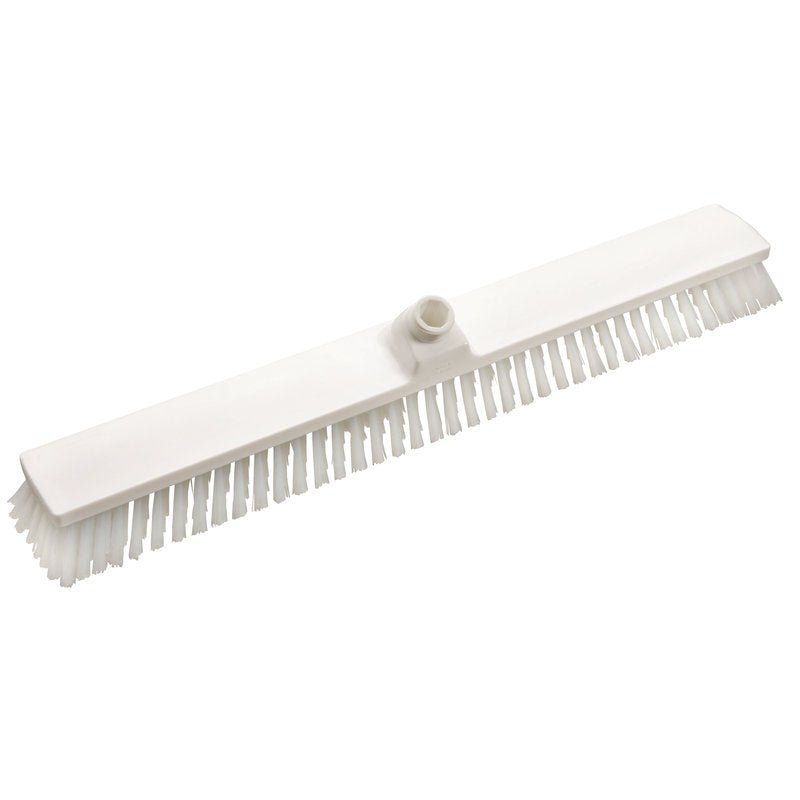 GROßRAUMWISCHER,PBT TRANSP. ø 0,50MM STŘEDNÍ 600x72x45mm od Haug Bürsten KG má tuhé PBT štětiny a centrální objímku, ideální pro efektivní čištění povrchů na podlahách nebo jiných plochách.