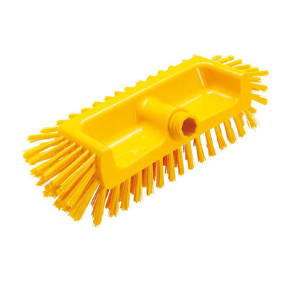 ECKENSCHRUBBER ø0,50MM MITTEL (320x125x40-50mm) od Haug Bürsten KG je pravoúhlý čisticí nástroj s pevnými štětinami po celém obvodu a závitovým otvorem - ideální pro těžko přístupné rohy.