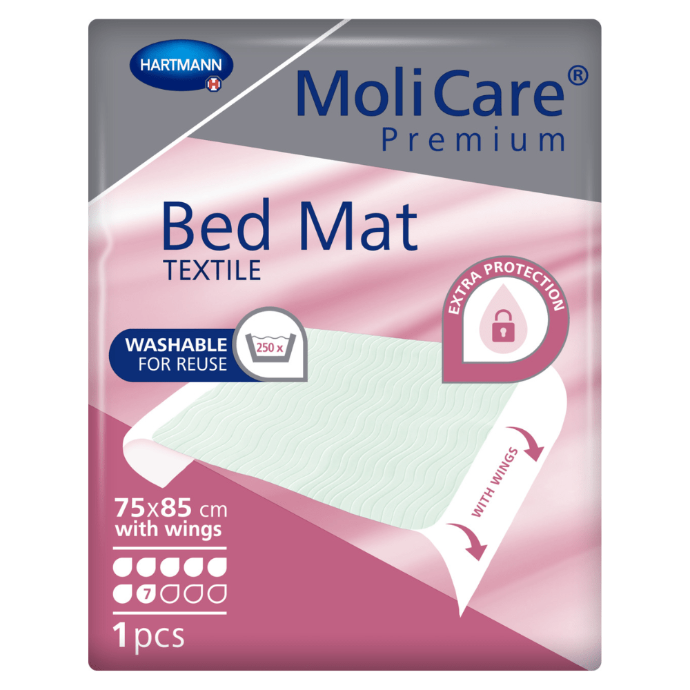 Hartmann MoliCare Premium ochranná podložka na lůžko 7 kapek 75x85 cm s křídly