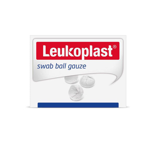 Leukoplast, nesterilní gáza v kuličkách