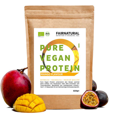 Bio veganský proteinový prášek mango bez sóji