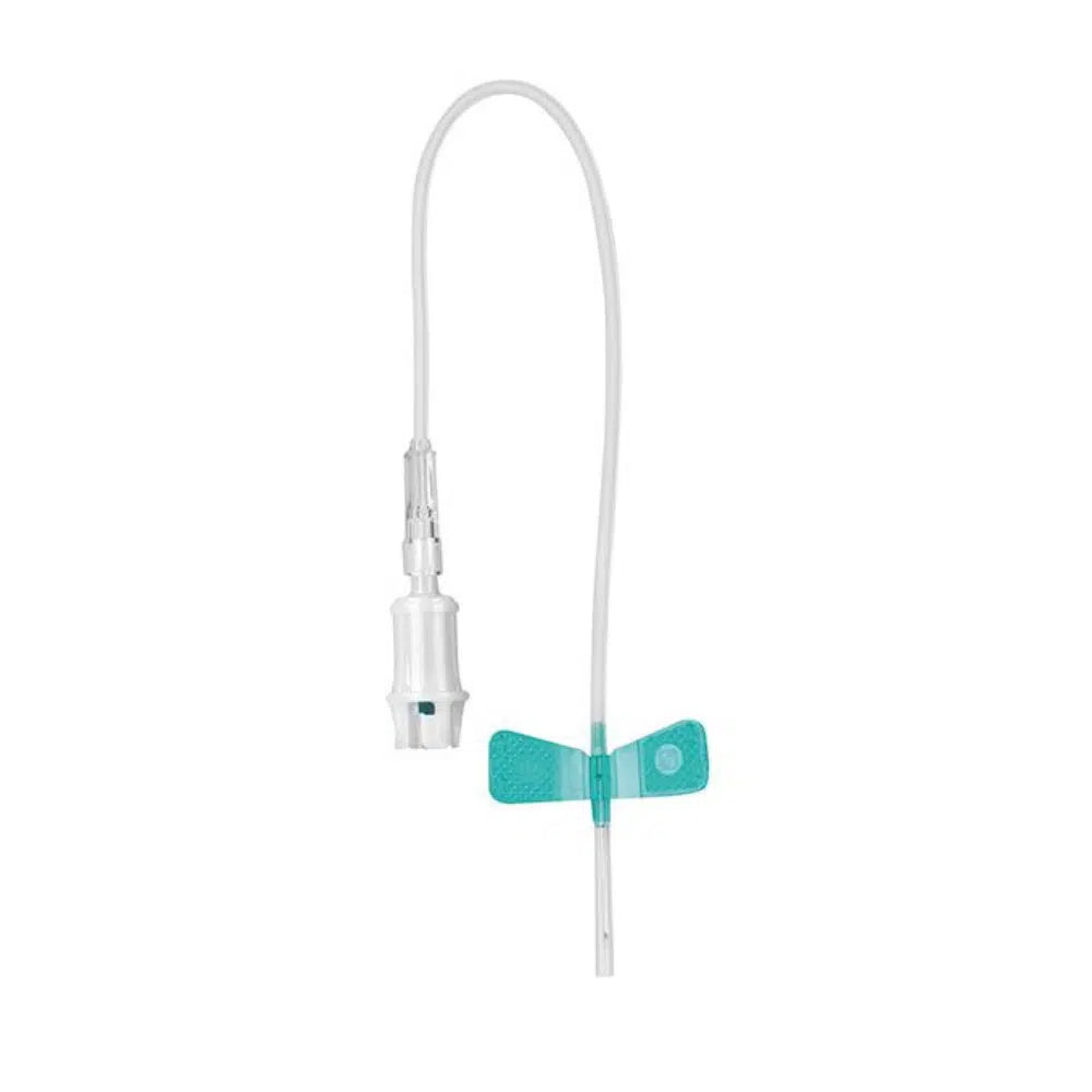 Sarstedt Safety-Multifly® kanyla od společnosti Servoprax GmbH je lékařská motýlková kanyla pro intravenózní přístup a odběr krve. Má krátkou průhlednou trubičku s modrozelenými křidélky a na konci 200 mm dlouhé trubičky je spojena s bílým plastovým konektorem pro zvýšenou bezpečnost.