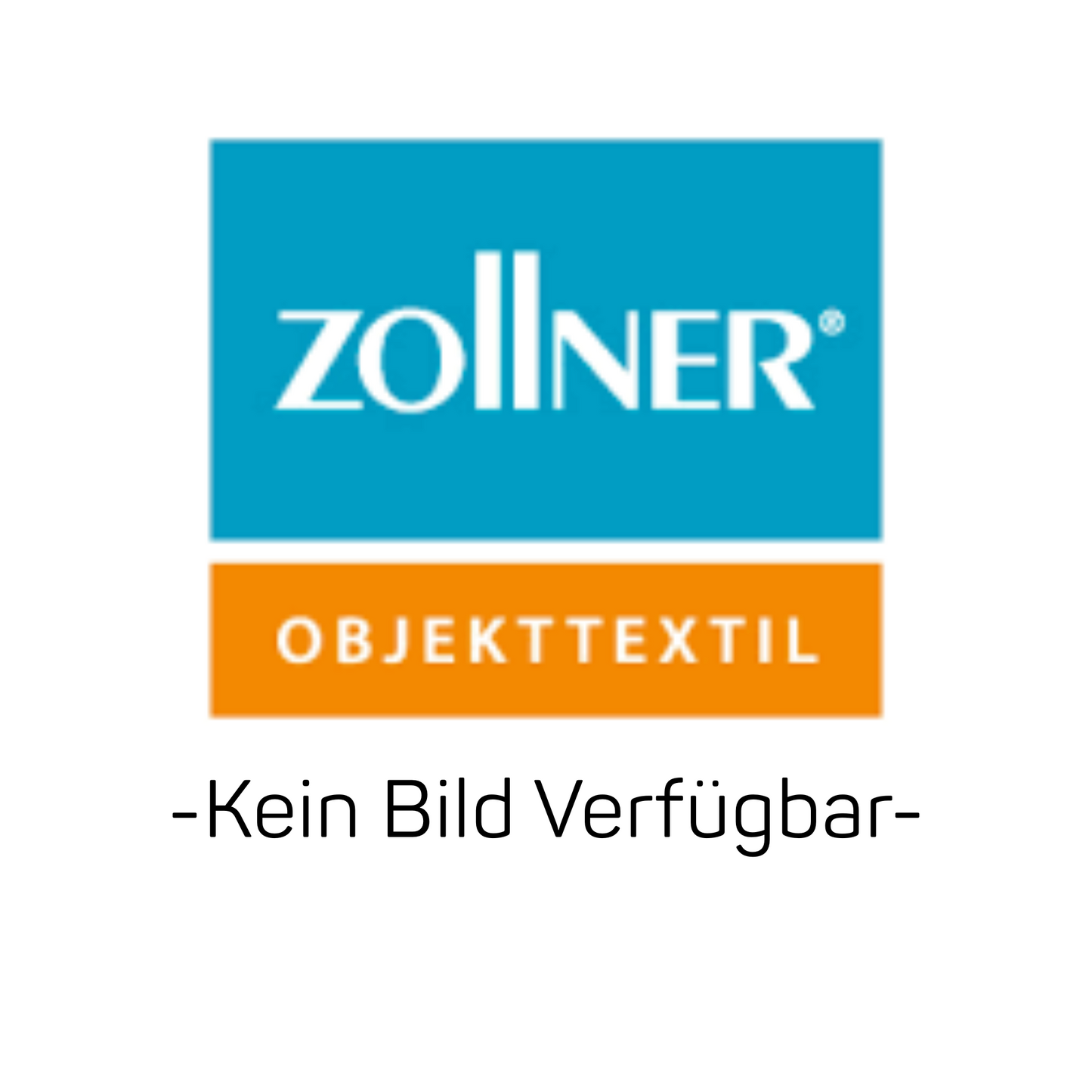 Das Bild zeigt das Logo der Zollner Ojekttextil GmbH mit "OBJEKTTEXTIL" in einem orangefarbenen Kasten und "-Kein Bild Verfügbar-" darunter als Platzhalter für Produkte wie Zollner Berufshose Dani, 38, 430-marine (1 Stück).