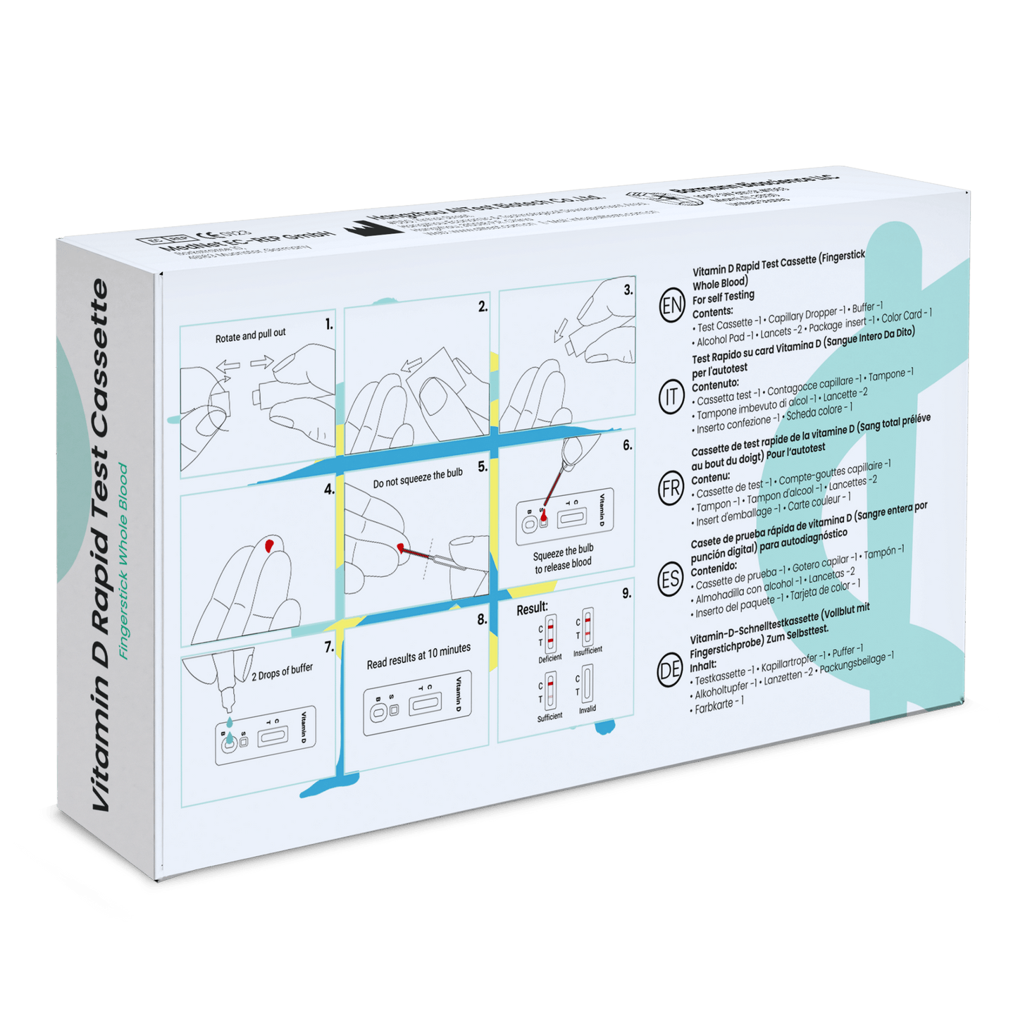 Všechny testovací testovací soupravy Vitamin-D Rapid Quick Test | 1 kus