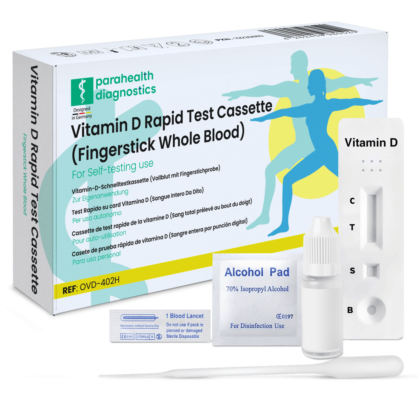 Všechny testovací testovací soupravy Vitamin-D Rapid Quick Test | 1 kus