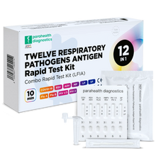 Rychlotestovací sada 12 v 1 pro detekci antigenů (COVID-19, chřipka A/B, streptokoky, legionely a další) | Balení (1 test)