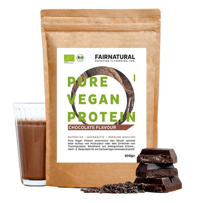 Bio veganská proteinová čokoláda v prášku bez sóji