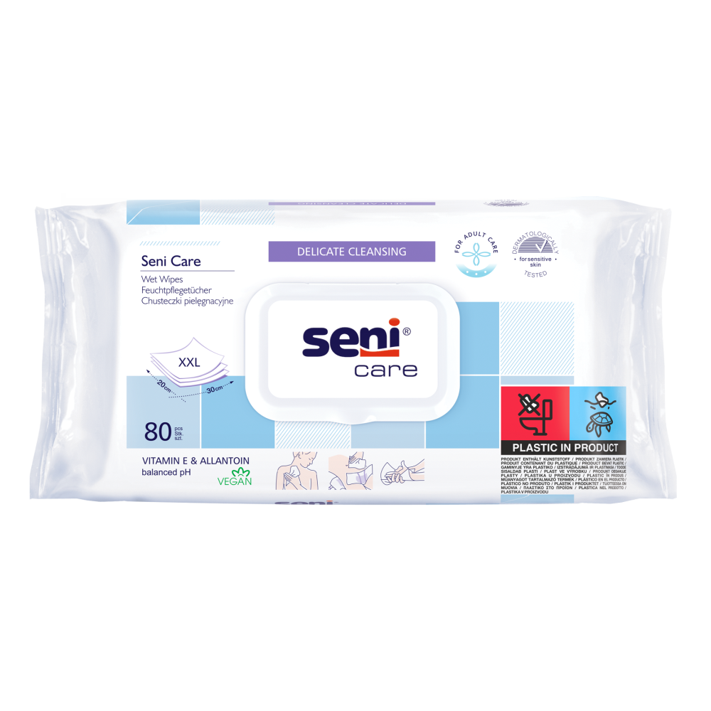 Seni Péče vlhčené ubrousky Soft | Balení (80 kusů)