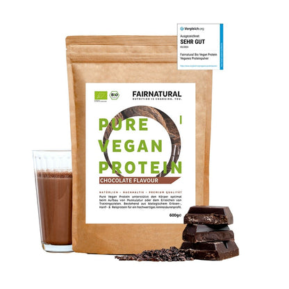 Bio veganská proteinová čokoláda v prášku bez sóji