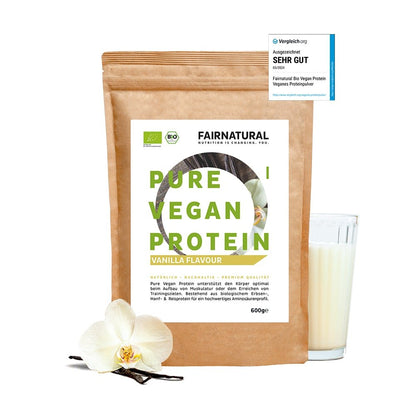 Bio veganský proteinový prášek vanilka bez sóji