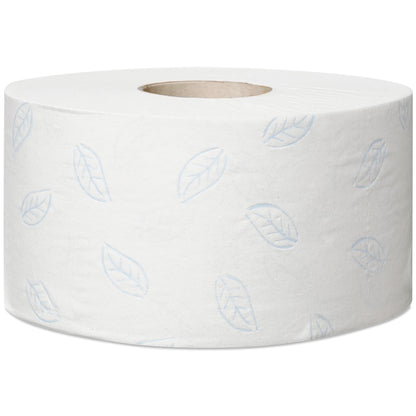 Tork Mini Jumbo Toilettenpapier Premium 2-lagig – weiße Rolle mit Prägung