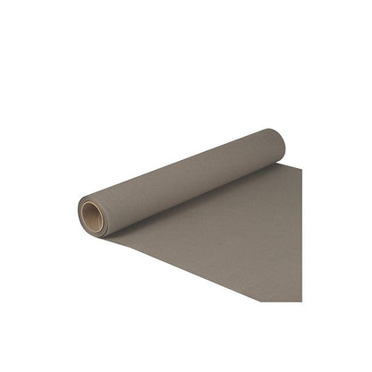 Role PAPSTAR ubrusového papíru „ROYAL Collection“ o rozměrech 5 m x 40 cm a s certifikací FSC® je částečně rozvinutá a ukazuje hladký povrch. Na bílém podkladu je vlevo vidět jádro.