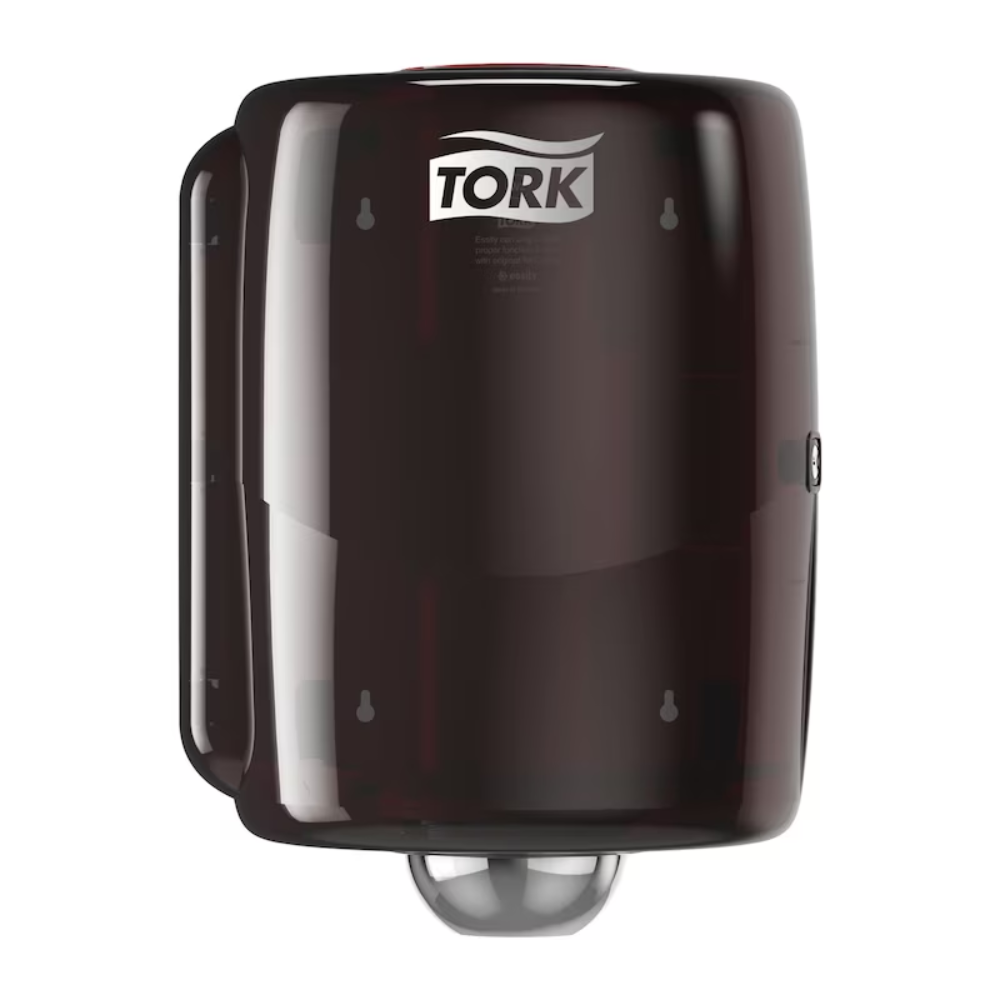 Tork 653008 Maxi vnitřní dávkovač Performance W2 od Essity Professional Hygiene Germany GmbH vyniká elegantním, zaobleným designem s kapotou chráněnou proti stříkající vodě. Výrazné logo Tork na horní straně podtrhuje jeho výkonový design.