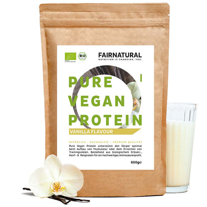 Bio veganský proteinový prášek vanilka bez sóji