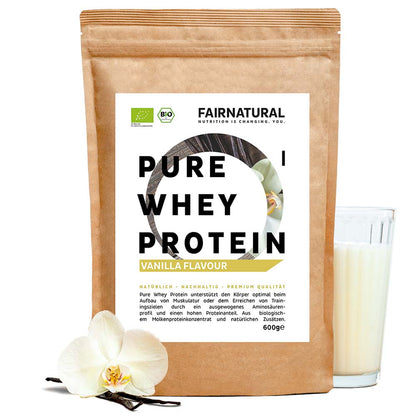Organický syrovátkový proteinový prášek vanilka