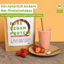 Bio veganský proteinový prášek jahodový bez sóji