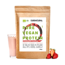 Bio veganský proteinový prášek jahodový bez sóji