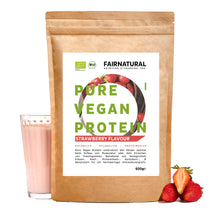 Bio veganský proteinový prášek jahodový bez sóji