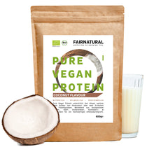 Organický veganský proteinový prášek kokos bez sóju