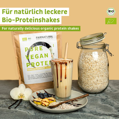 Bio veganský proteinový prášek vanilka bez sóji