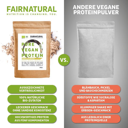 Bio veganský proteinový prášek vanilka bez sóji