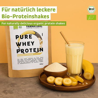 Bio syrovátkový proteinový prášek banán