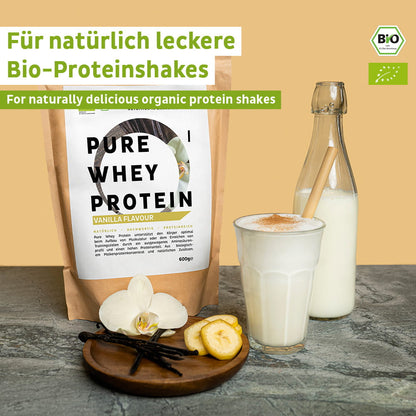 Organický syrovátkový proteinový prášek vanilka