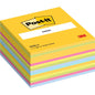 Kostka Post-it® Notes v ultra barvách (76x76 mm, 450 listů, 1 blok) od 3M Deutschland GmbH má žlutý krycí list s logem Post-it - ideální jako barevný poznámkový blok. 100% PEFC certifikováno (SGSCH-PEFC-COC-110078).