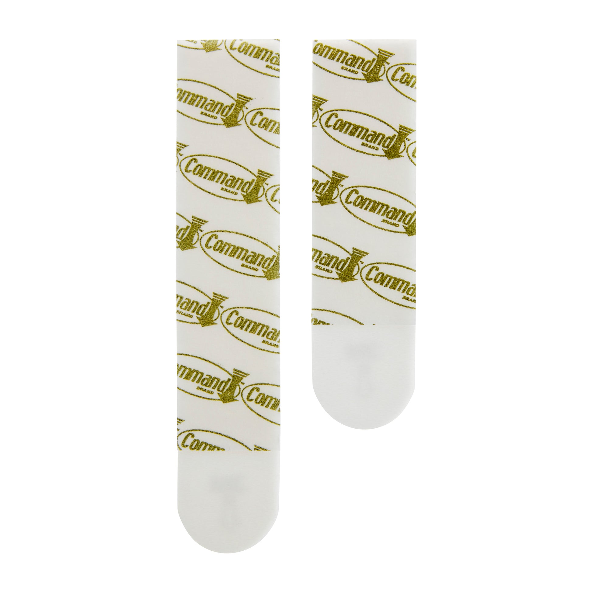 Das Command™ Bilder-Montage-Strips Multi-Pack 17209 von 3M Deutschland GmbH enthält pro Packung 4 x 2 weiße Strips mit goldfarbenem "Command"-Logo, ideal zum bilder aufhängen ohne Nägel und für eine rückstandsfreie Befestigung.