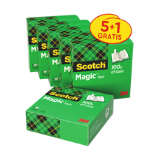 Scotch® Magic™ Invisible Tape Value Pack 6 rolí 19mm x 33m | Balení (6 rolí)