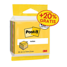 Kostky na poznámky Post-it®, Ultra barvy, 76 mm x 76 mm, 20 % bezplatná propagace, 390 listů/blok, 1 blok/balení, 100 % PEFC, SGSCH-PEFC-COC-110078 | Balení (1 sada)