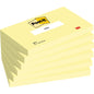 Poznámkové bloky Post-it®, Canary Yellow, 76 mm x 127 mm, 100 listů/blok, 6 bloků/balení, 100% PEFC, SGSCH-PEFC-COC-110078 | Balení (6 kusů)