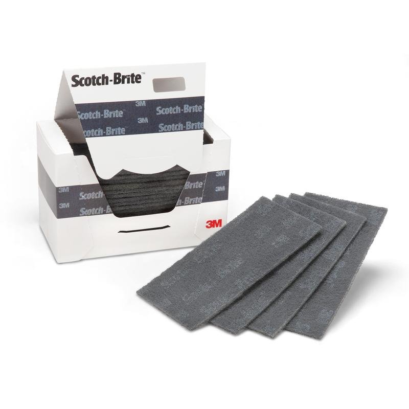 3M™ Scotch-Brite™ Handpad 76, černá, 95 mm x 158 mm, 4 x 10 kusů / krabice | Balení (10 kusů)