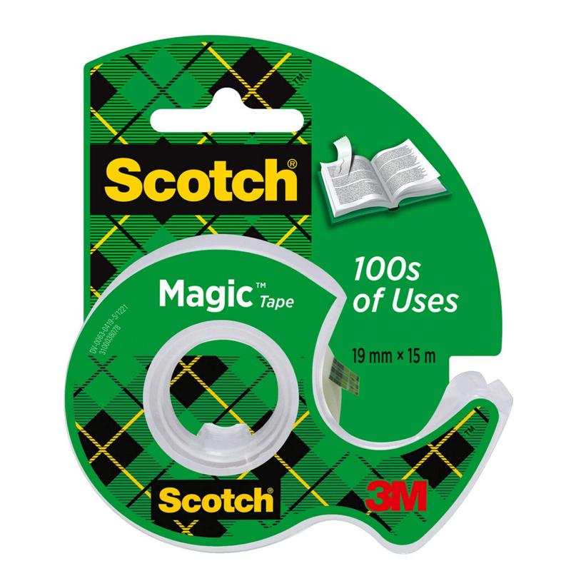 Scotch® Magic™ lepicí páska Clipstrip, studené barvy, 19 mm x 19 m, 2 x 12 rolí | Balení (1 role)