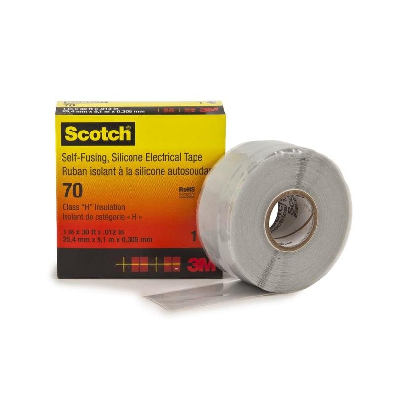 Scotch® 70 silikonová pryžová páska Samotavná světle šedá 25 mm x 9 m 0,3 mm | Balení (1 role)