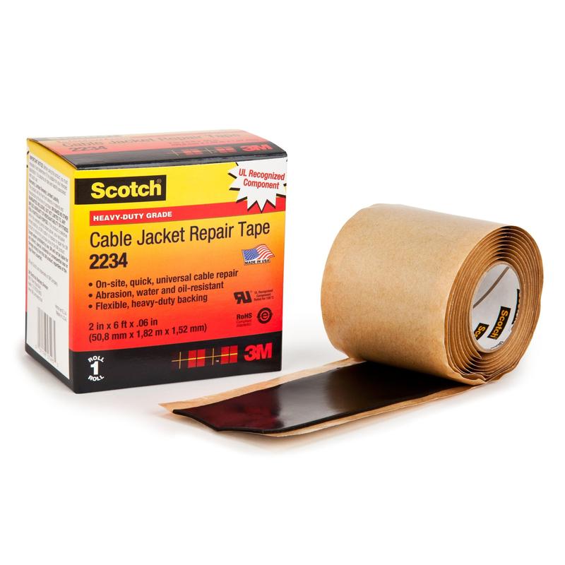 Scotch® páska na opravu pláště kabelu 2234, samosvařovací, černá, 50,8 mm x 1820 mm, 1,52 mm | Balení (1 role)