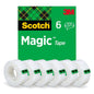 Scotch® Magic™ Invisible Tape 8-1933-6/5S, 19 mm x 33 m, 6 rolí/balení | Balení (6 rolí)