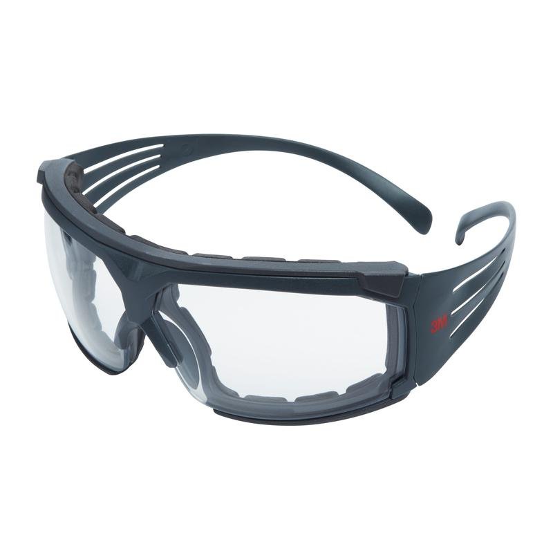 Bezpečnostní brýle 3M™ SecureFit™ 600, šedé stranice, pěnový rám, povrchová úprava Scotchgard™ proti zamlžování/proti poškrábání (K&N), čirá skla, SF601SGAF/FI-EU | Balení (1 kus)