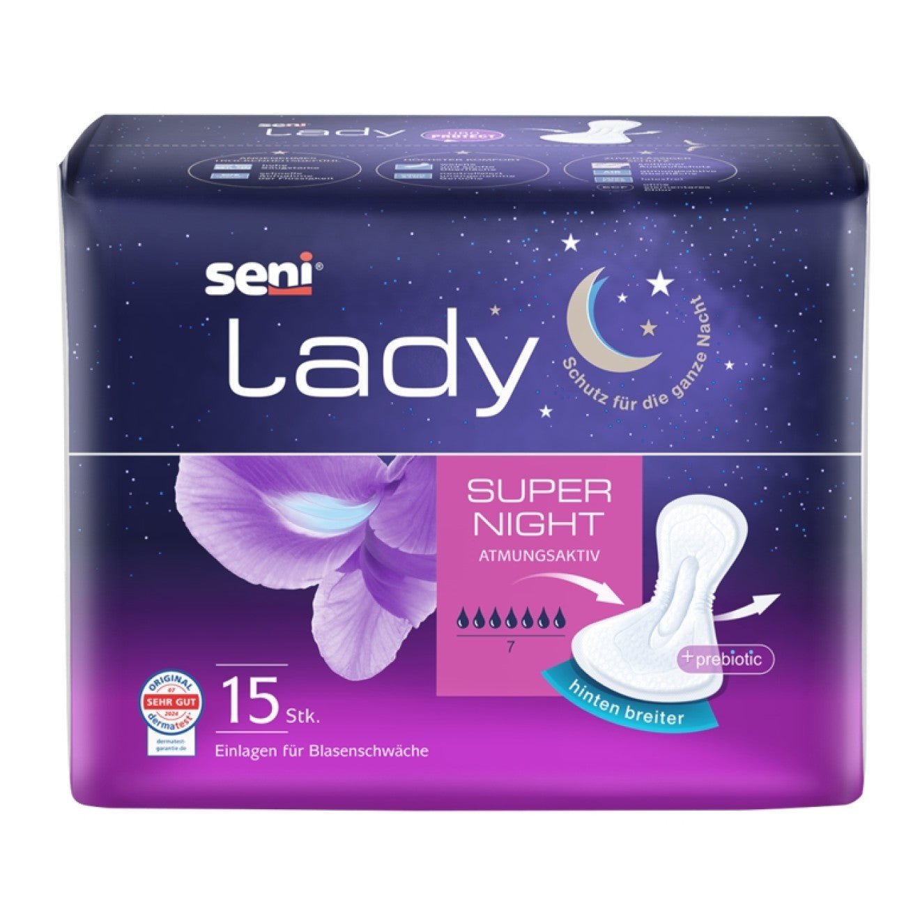 Seni Lady Super Night a15 | Balení (15 kusů)